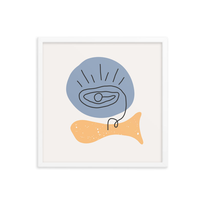 Minimalist Poster Matte Paper with Frame 
