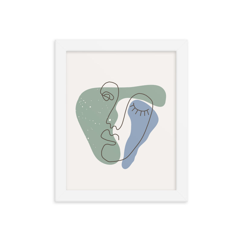 Minimalist Poster Matte Paper with Frame 