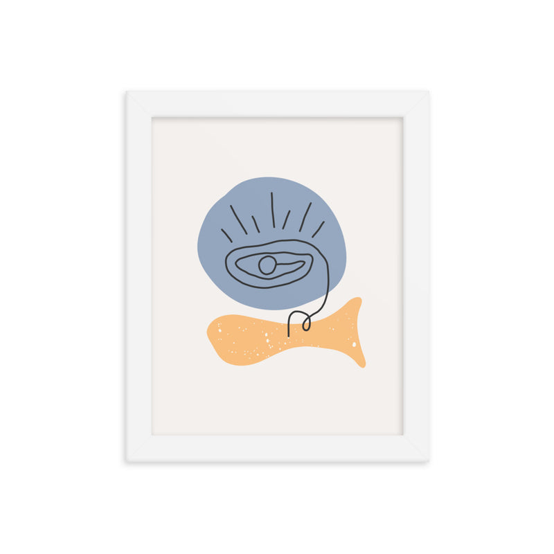 Minimalist Poster Matte Paper with Frame 