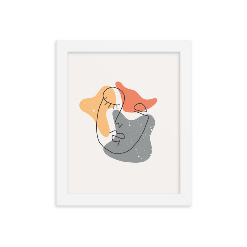 Minimalist Poster Matte Paper with Frame 