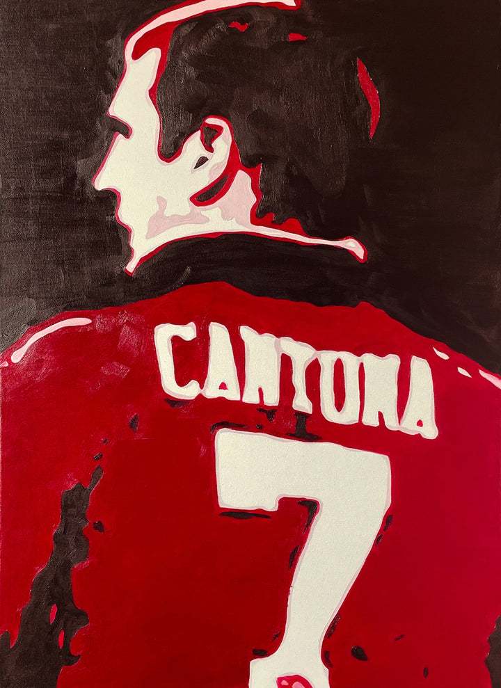 Eric Cantona No. 7 Wall Art Original Handmade Art Painting for Sale 