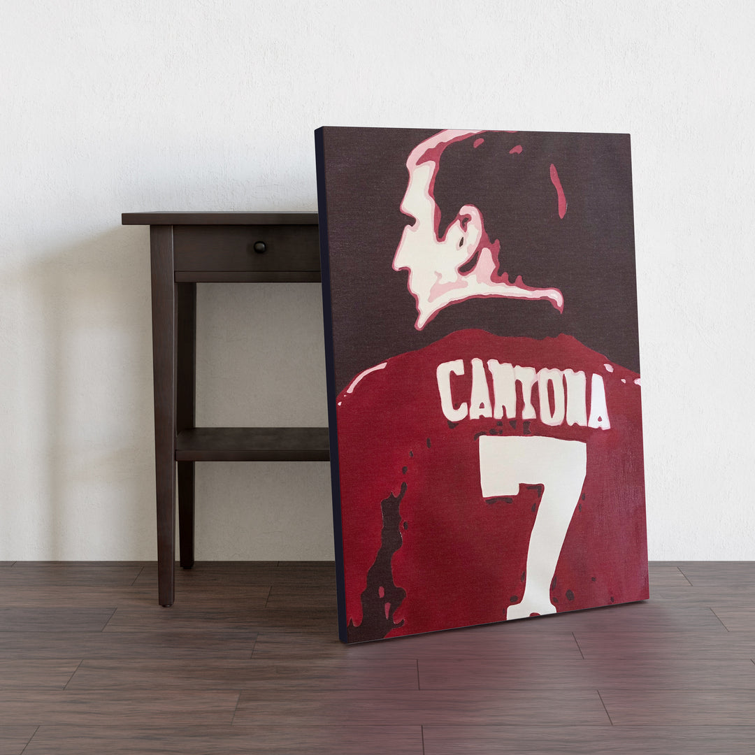 Eric Cantona No. 7 Wall Art Original Handmade Art Painting for Sale 7