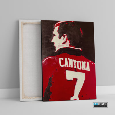 Eric Cantona No. 7 Wall Art Original Handmade Art Painting for Sale 3