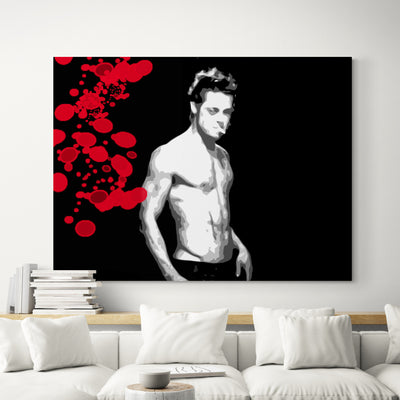 Fight Club Tyler Original Oil Painting on Canvas by Blue Surf Art  7