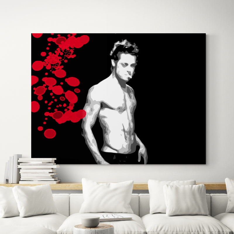 Fight Club Tyler Original Oil Painting on Canvas by Blue Surf Art  7