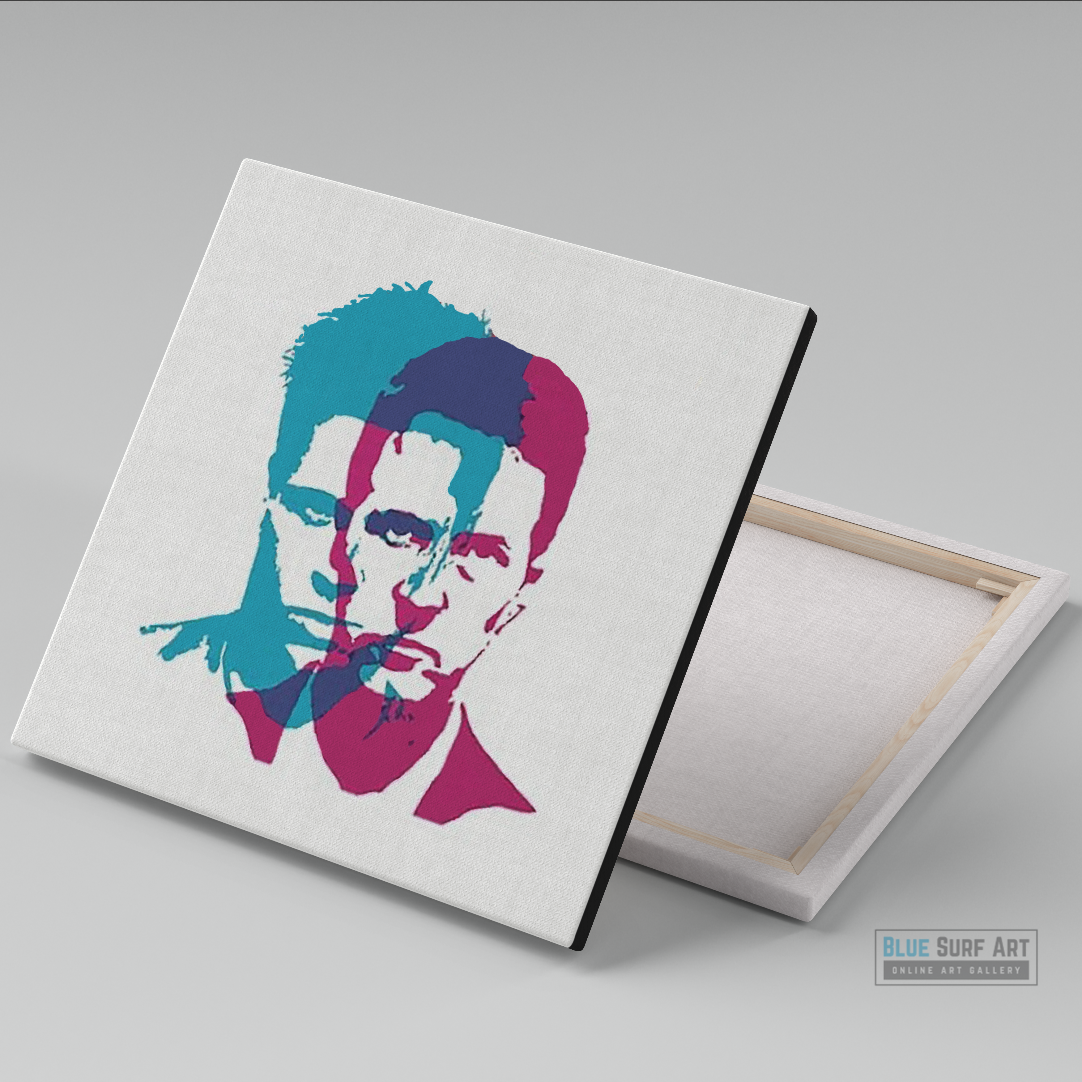 Fight Club Brad Pitt & Edward Norton Wall Art Painting Brad Pitt Original Handmade Art 3