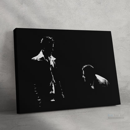 Fight Club Brad Pitt vs Edward Norton Original Oil Painting on Canvas by Blue Surf Art  4