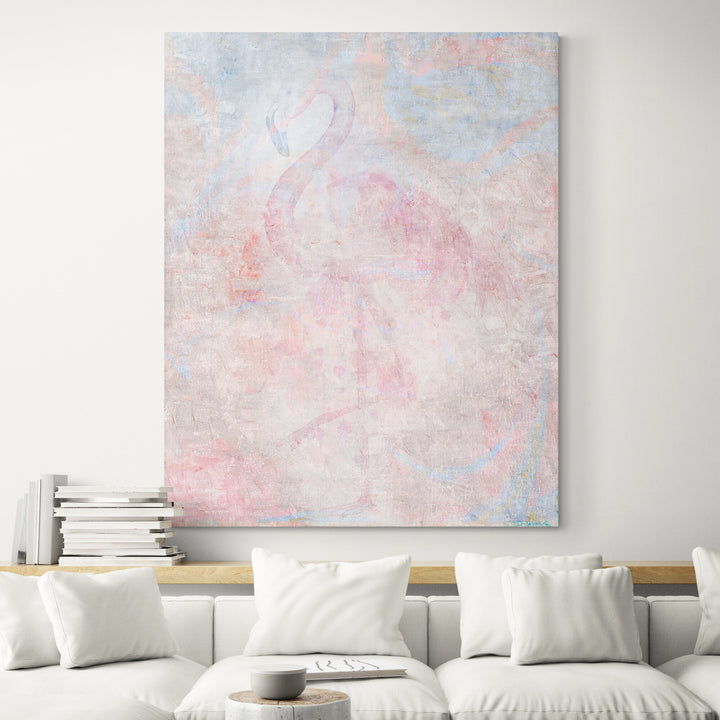 Flamingo Canvas art, Pink Flamingo Wall Art - living room