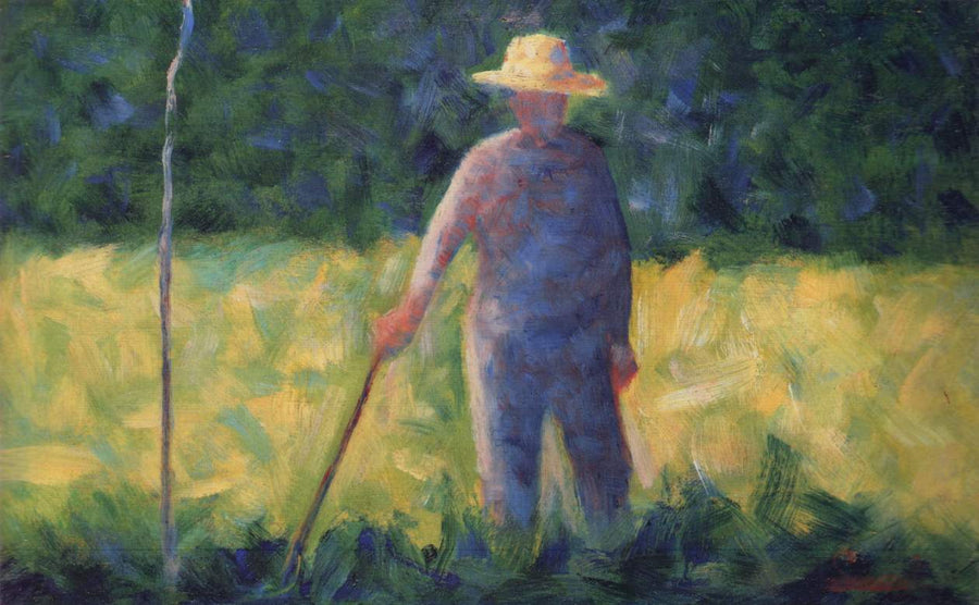 Gardener by Georges Seurat Reproduction Painting by Blue Surf Art