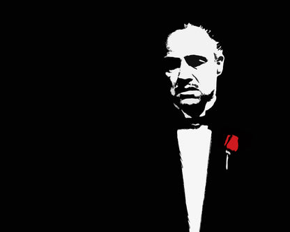 The Godfather with Red Rose