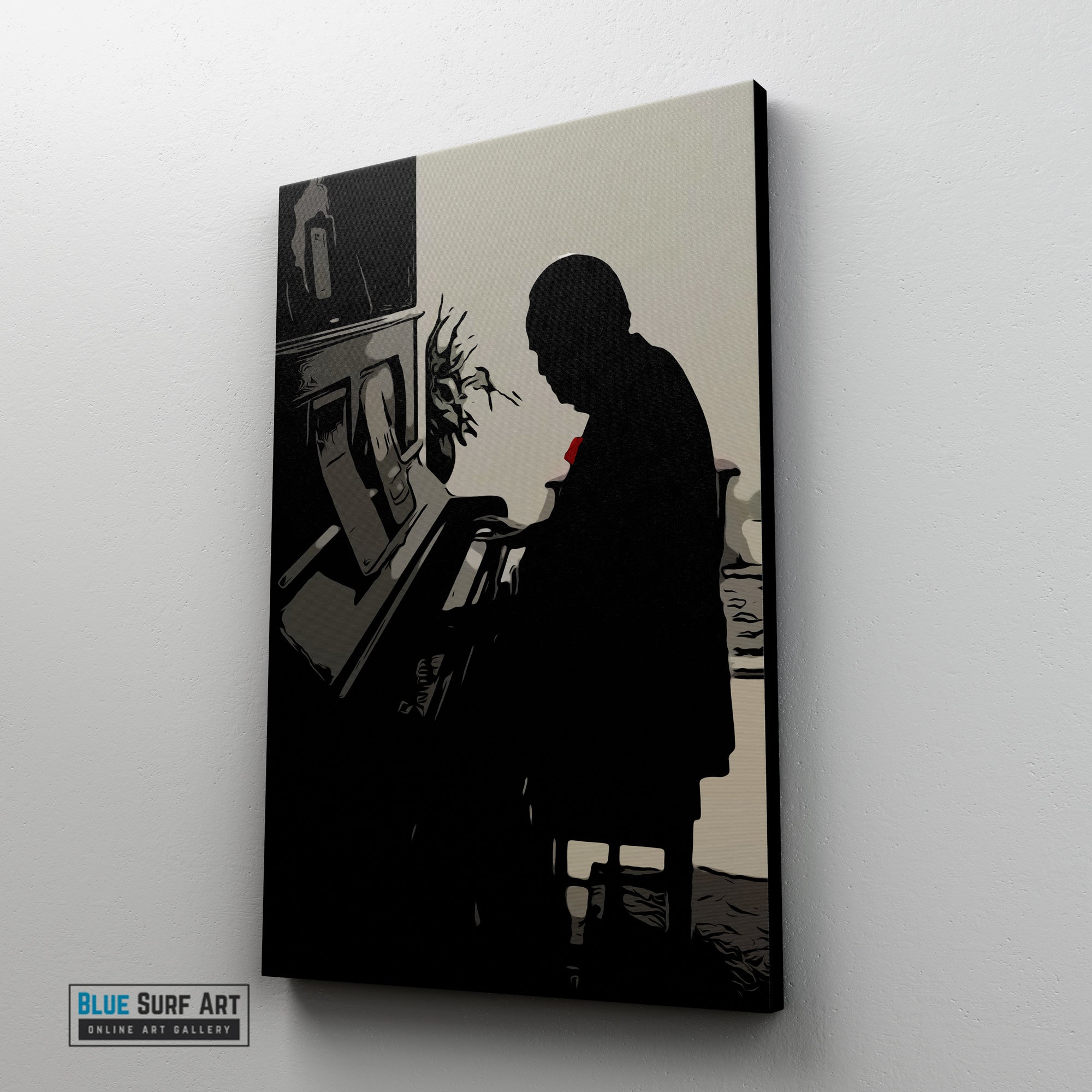 The Godfather Film Wall Art Movies Original Oil on Canvas Painting by Blue Surf Art - 5