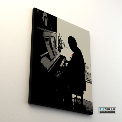 The Godfather Film Wall Art Movies Original Oil on Canvas Painting by Blue Surf Art - 7