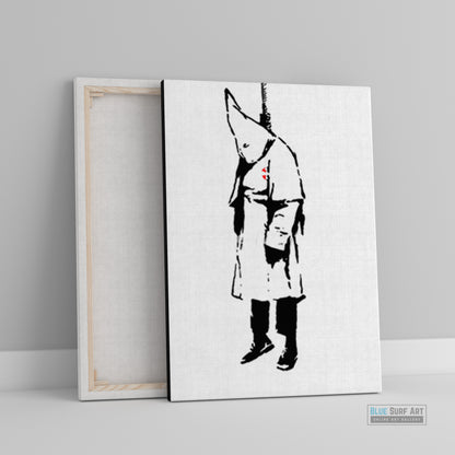Banksy ku klux klan Street Art Original Oil on Canvas for Sale