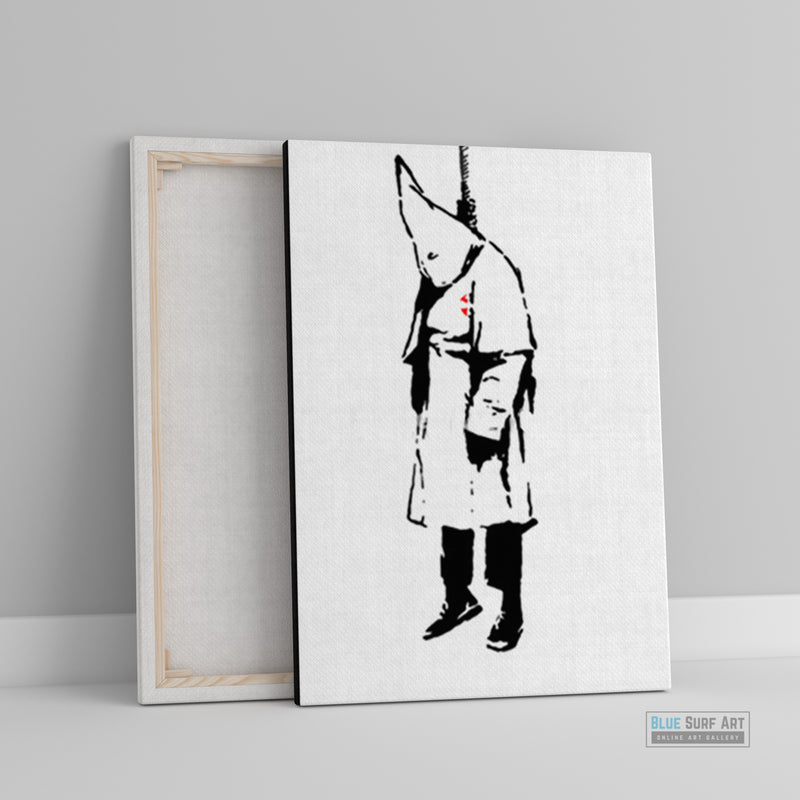 Banksy ku klux klan Street Art Original Oil on Canvas for Sale