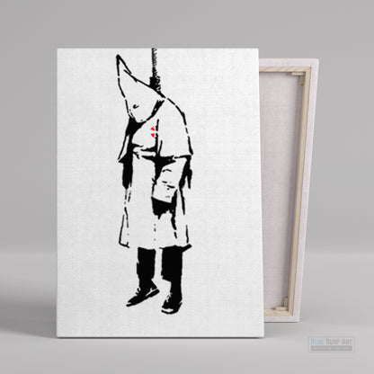 Banksy ku klux klan Street Art Original Oil on Canvas for Sale