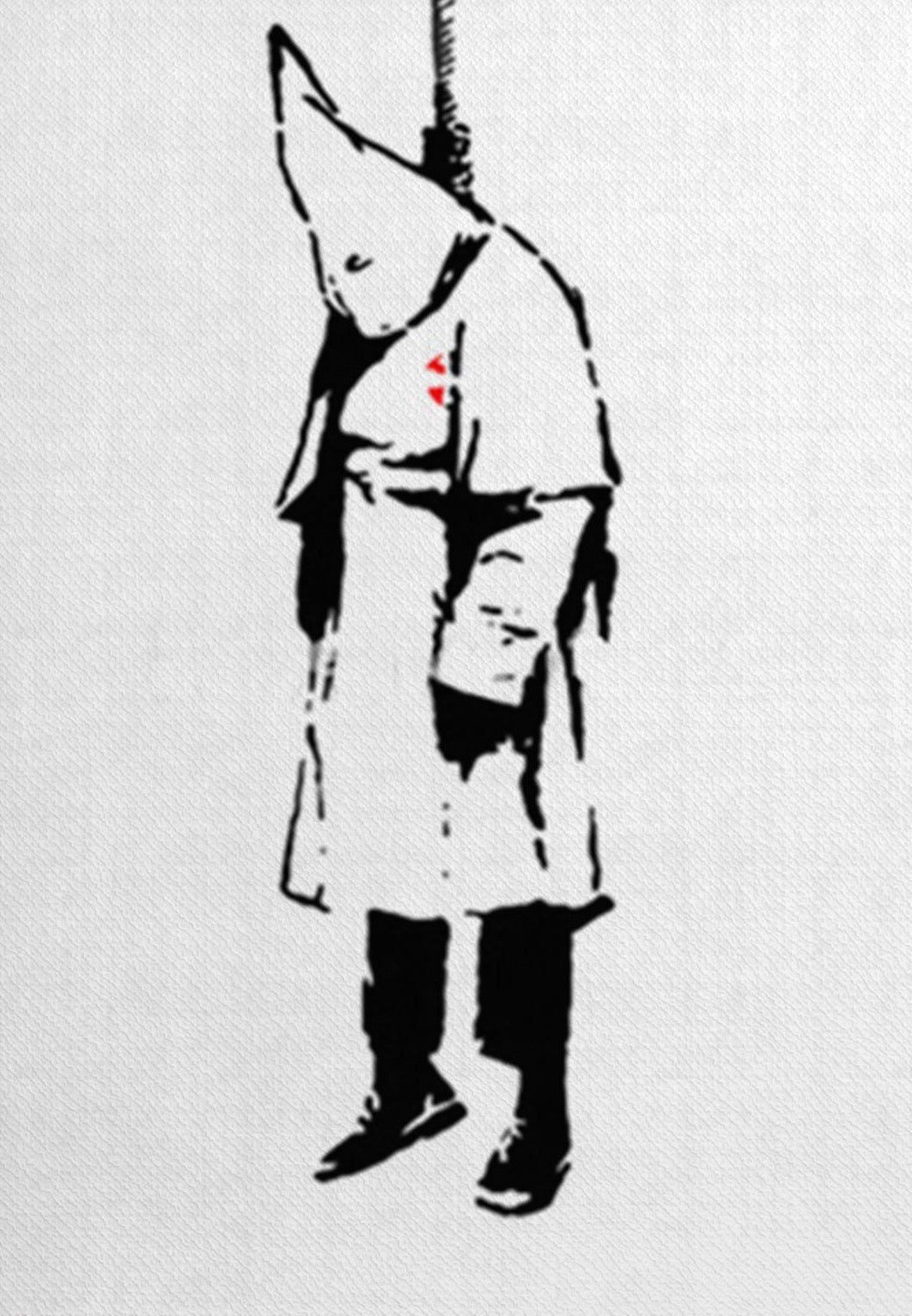 Banksy ku klux klan Street Art Original Oil on Canvas for Sale