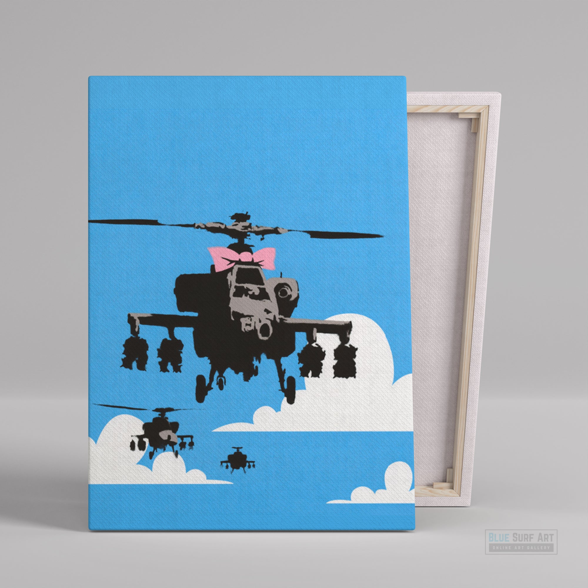 Banksy Happy Choppers Banksy Art, Graffiti Original Handmade Art Banksy Street Art Painting