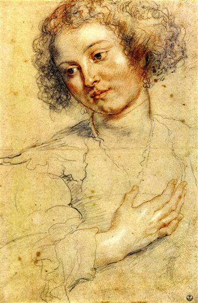Head and Right Hand of a Woman by Peter Paul Rubens Reproduction Oil Painting on Canvas