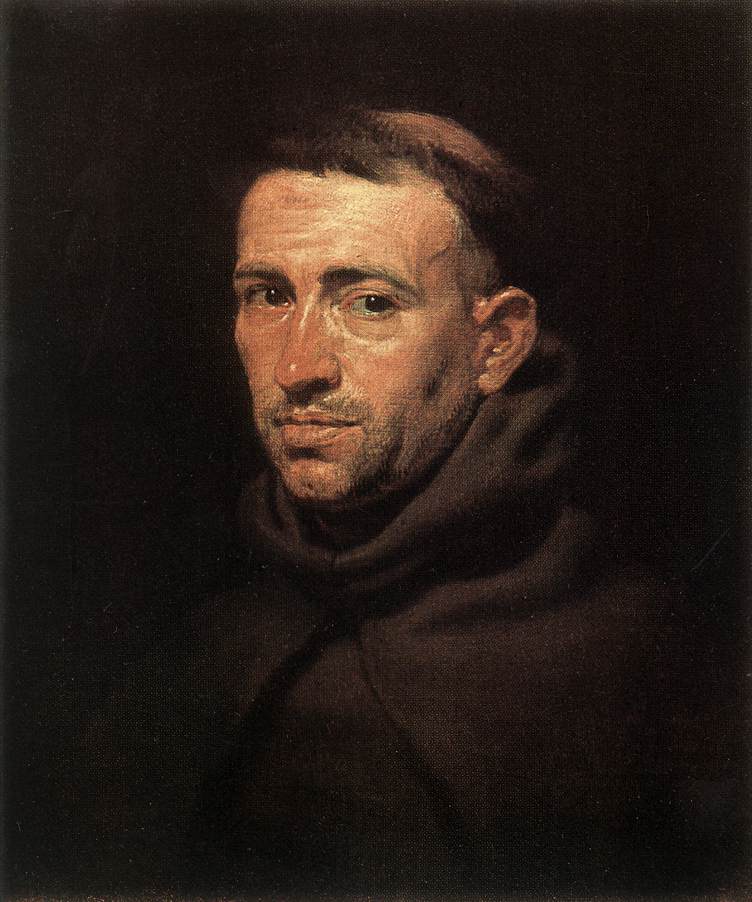 Head of a Franciscan Friar by Peter Paul Rubens Reproduction Oil Painting on Canvas