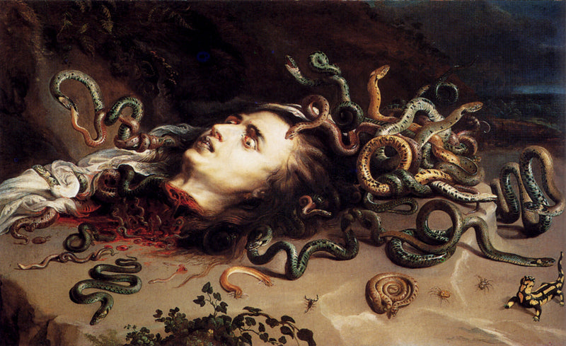 Head Of Medusa by Peter Paul Rubens Reproduction Oil Painting on Canvas