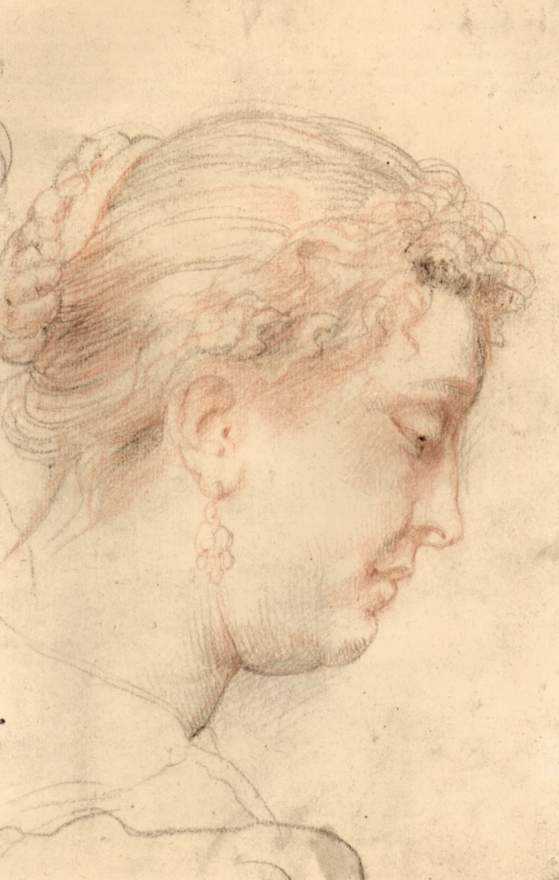 Head of woman by Peter Paul Rubens Reproduction Oil Painting on Canvas