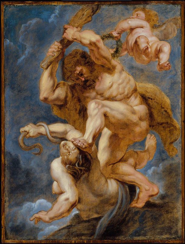 Hercules as Heroic Virtue Overcoming Discord by Peter Paul Rubens Reproduction Oil Painting on Canvas