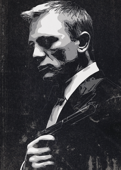 James Bond 007, Daniel Craig Art, James Bond Canvas Art Painting
