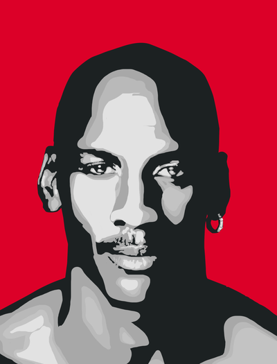 Michael Jordan Canvas Pop Art Painting Original Handmade Oil on Canvas