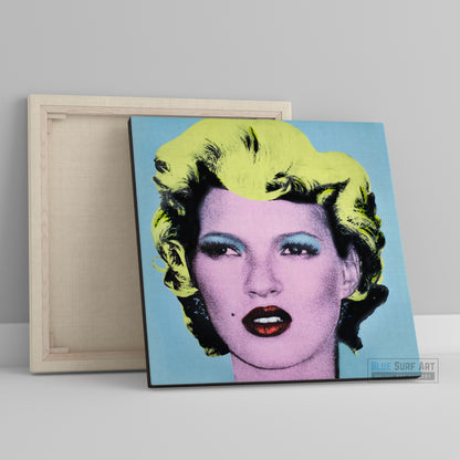 Kate Moss Banksy Street Art  for Sale Original Oil Painting on Canvas