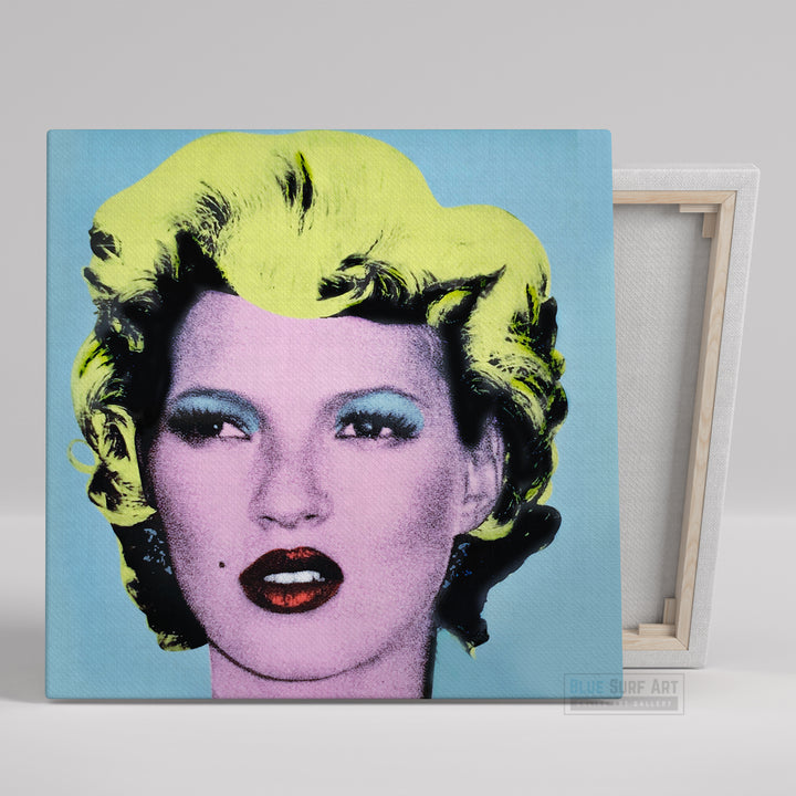 Kate Moss Banksy Street Art  for Sale Original Oil Painting on Canvas