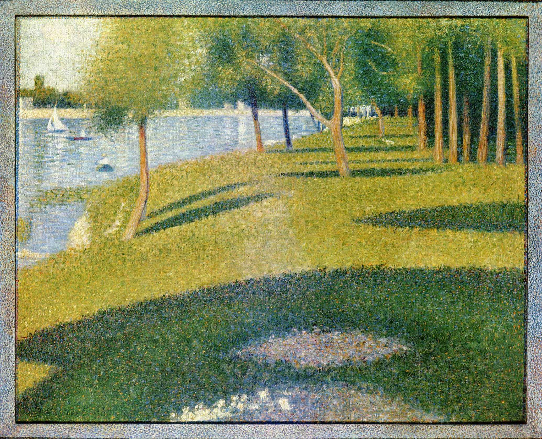 La Grande Jatte by Georges Seurat Reproduction Painting by Blue Surf Art