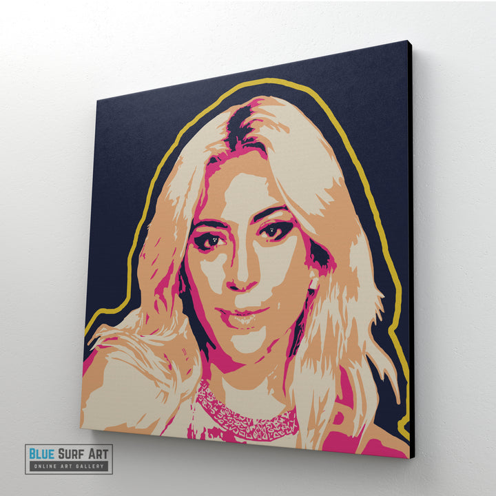 Lady Gaga Canvas Pop Art Oil Painting