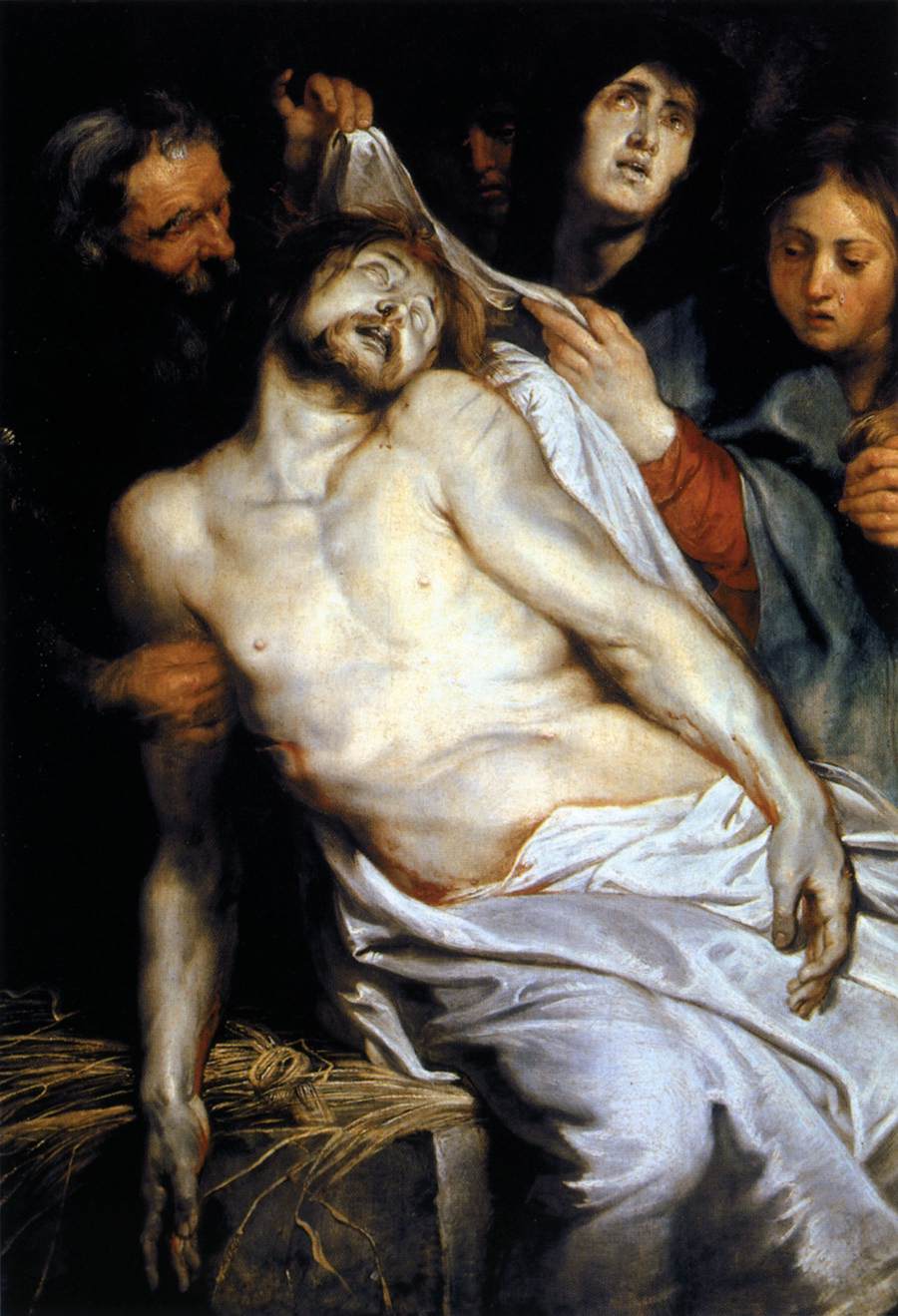 Lamentation (Christ on the Straw) by Peter Paul Rubens Reproduction Oil Painting on Canvas