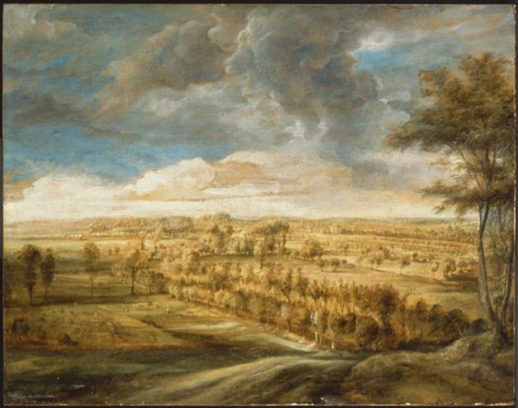 Landscape with an Avenue of Trees by Peter Paul Rubens Reproduction Oil Painting on Canvas