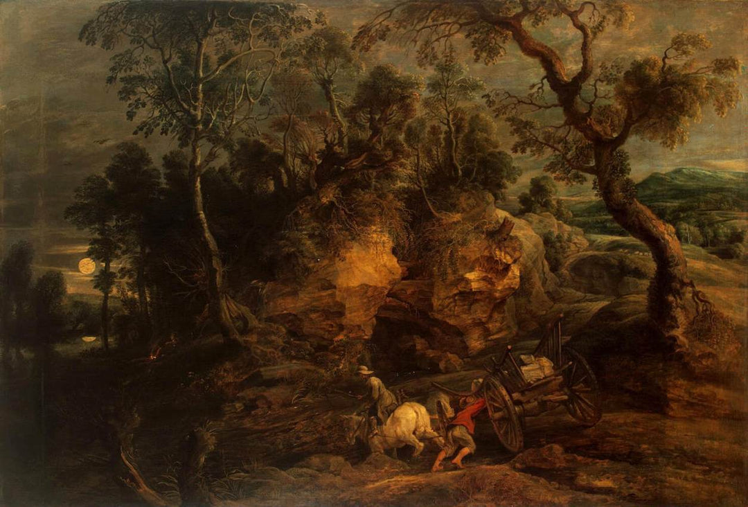 Landscape with Stone Carriers by Peter Paul Rubens Reproduction Oil Painting on Canvas