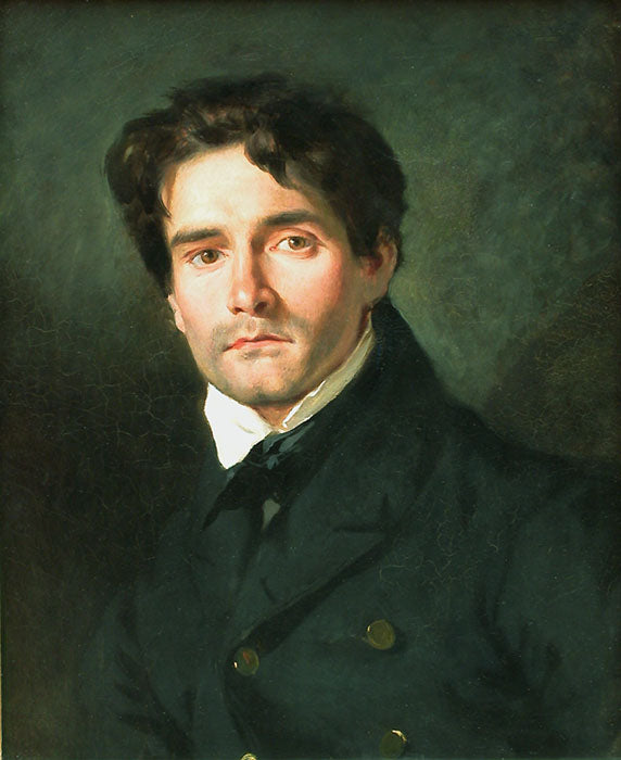 Léon Riesener by Eugène Delacroix Reproduction Painting by Blue Surf Art