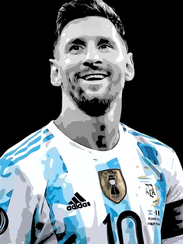 Lionel Andrés Messi Pop Art