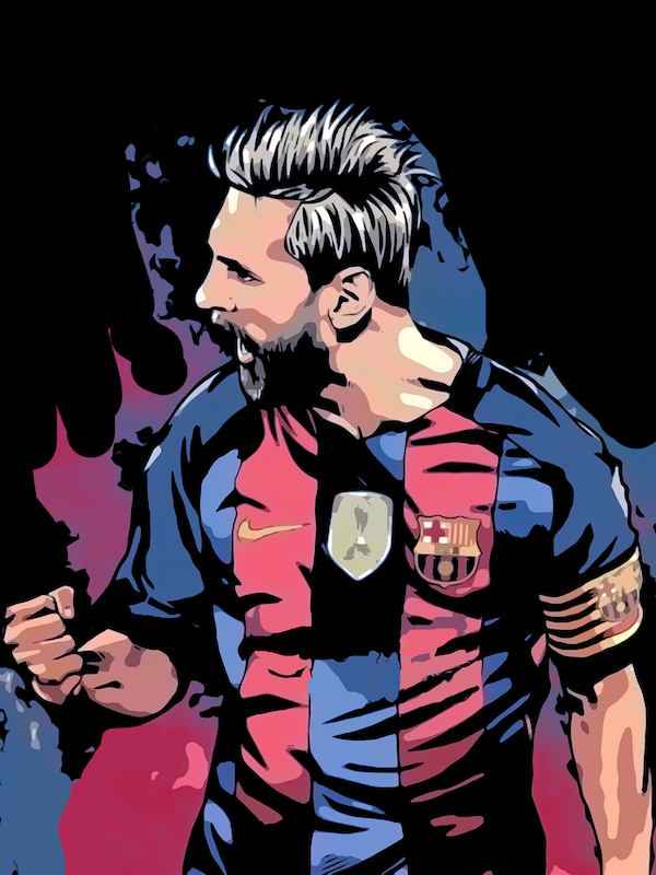 Lionel Andrés Messi Legend Wall Art Original Handmade Art Painting for Sale