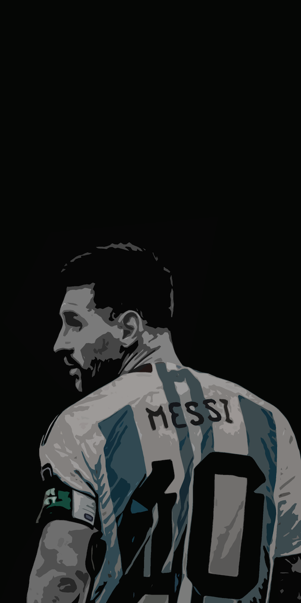 Lionel Messi no. 10 Wall Art Original Handmade Art Painting for Sale - Blue Surf Art