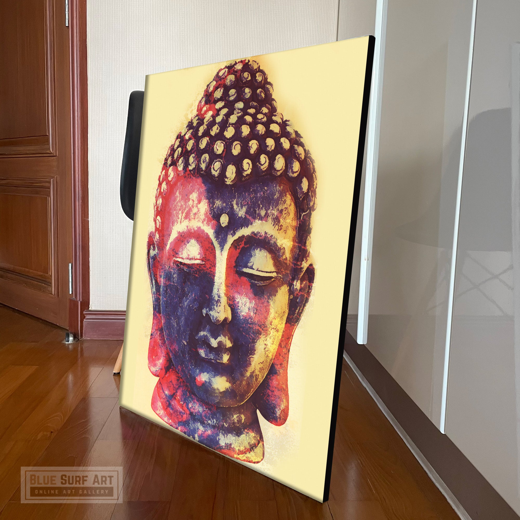 Buddha Portrait Original Oil Painting on Canvas