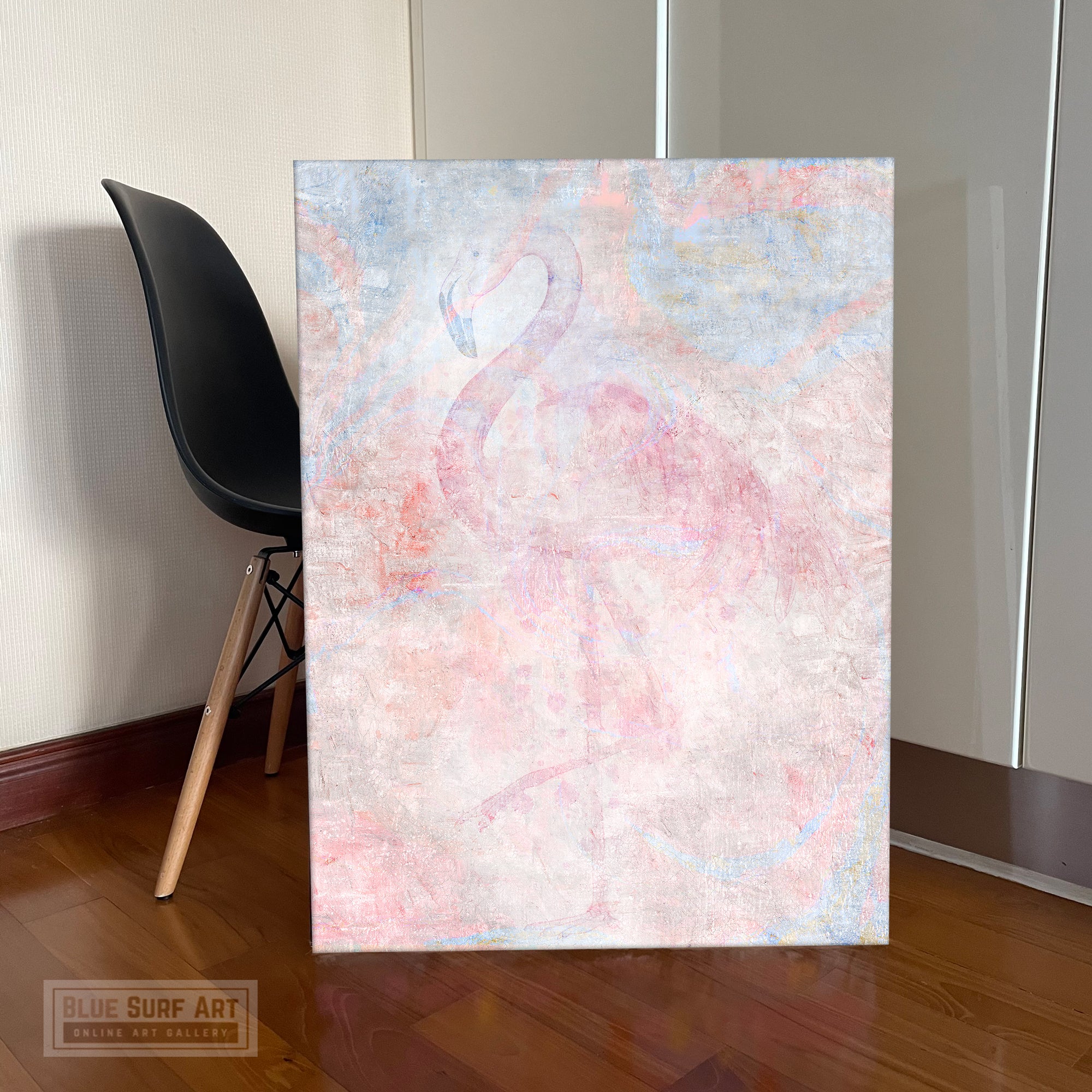 Flamingo Canvas art, Pink Flamingo Wall Art - showcase