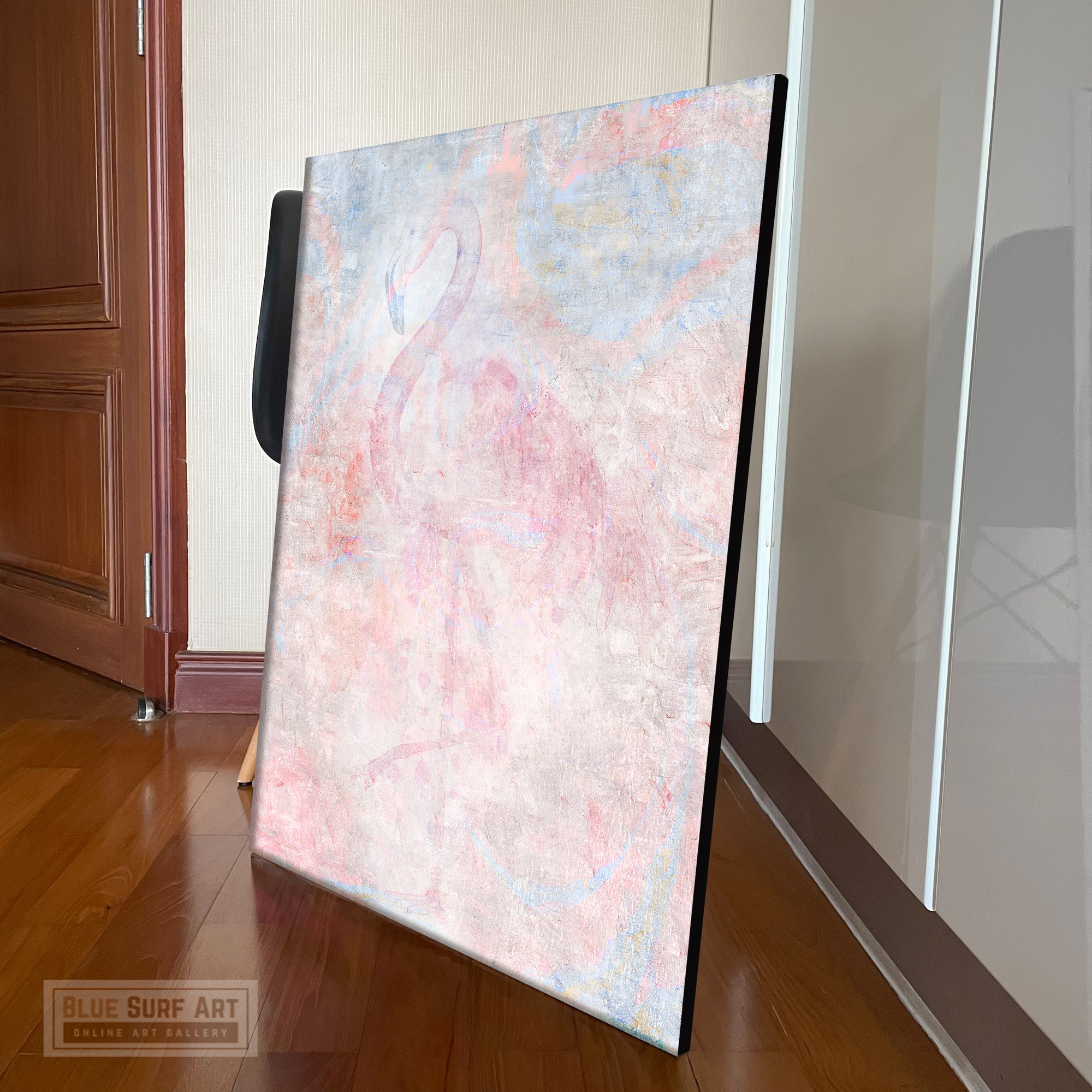Flamingo Canvas art, Pink Flamingo Wall Art