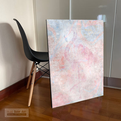 Flamingo Canvas art, Pink Flamingo Wall Art