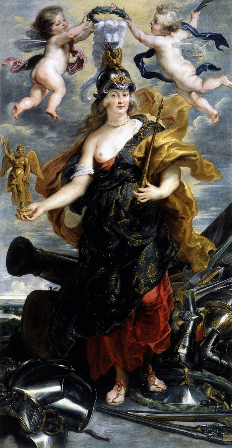 Marie de Medicis as Bellona by Peter Paul Rubens Reproduction Oil Painting on Canvas