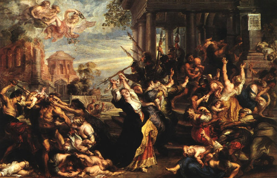 Massacre of the Innocents by Peter Paul Rubens Reproduction Oil Painting on Canvas