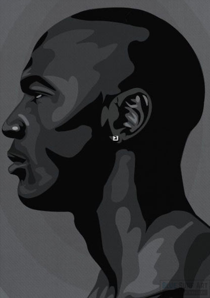 MJ Basketball Player Wall Art Original Handmade Art Painting for Sale