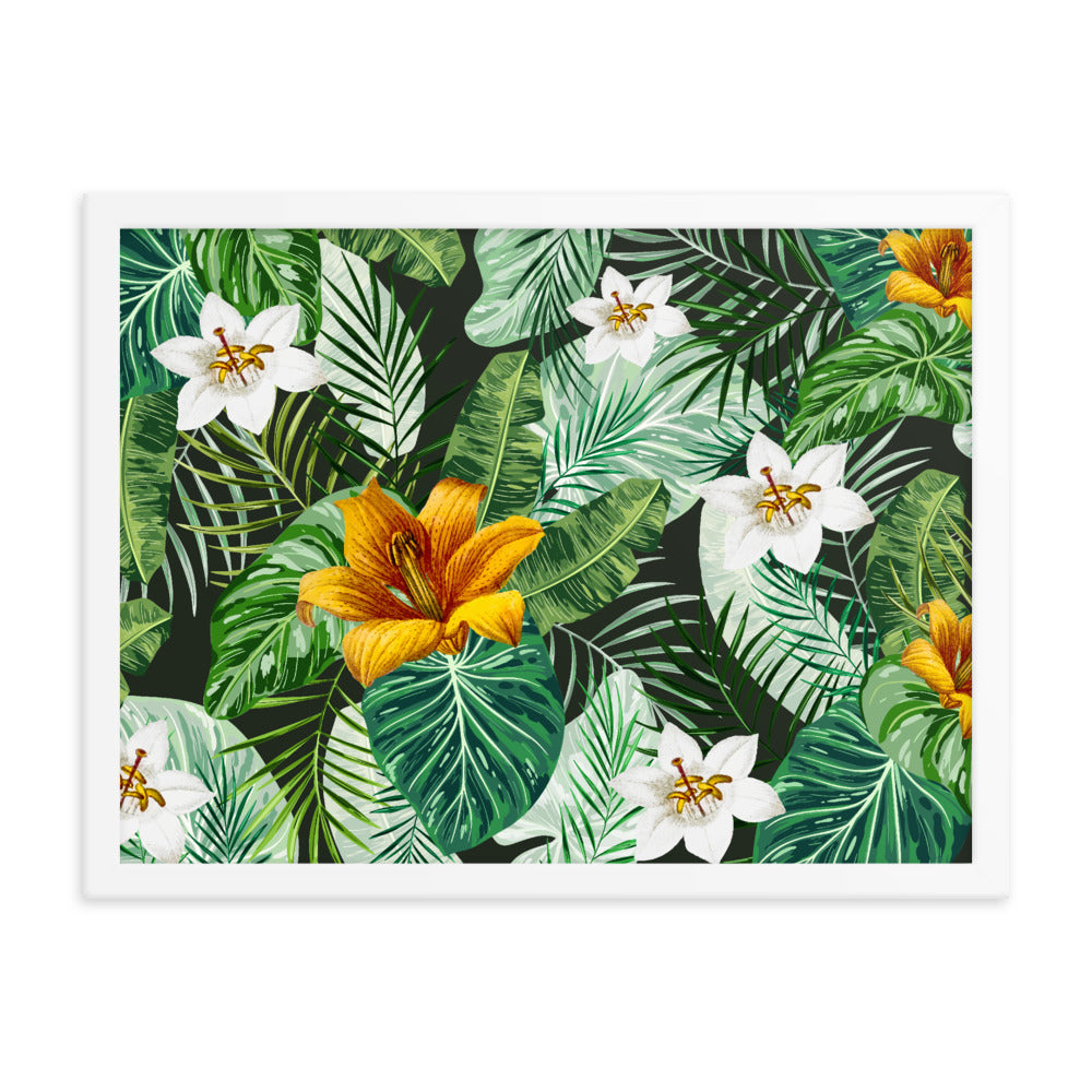 Framed poster Tropical Flower Blossom