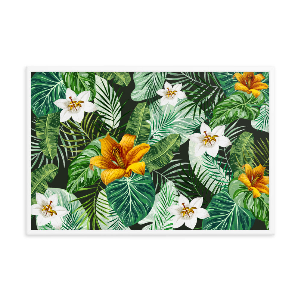Framed poster Tropical Flower Blossom