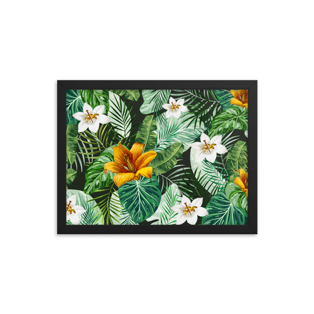 Framed poster Tropical Flower Blossom
