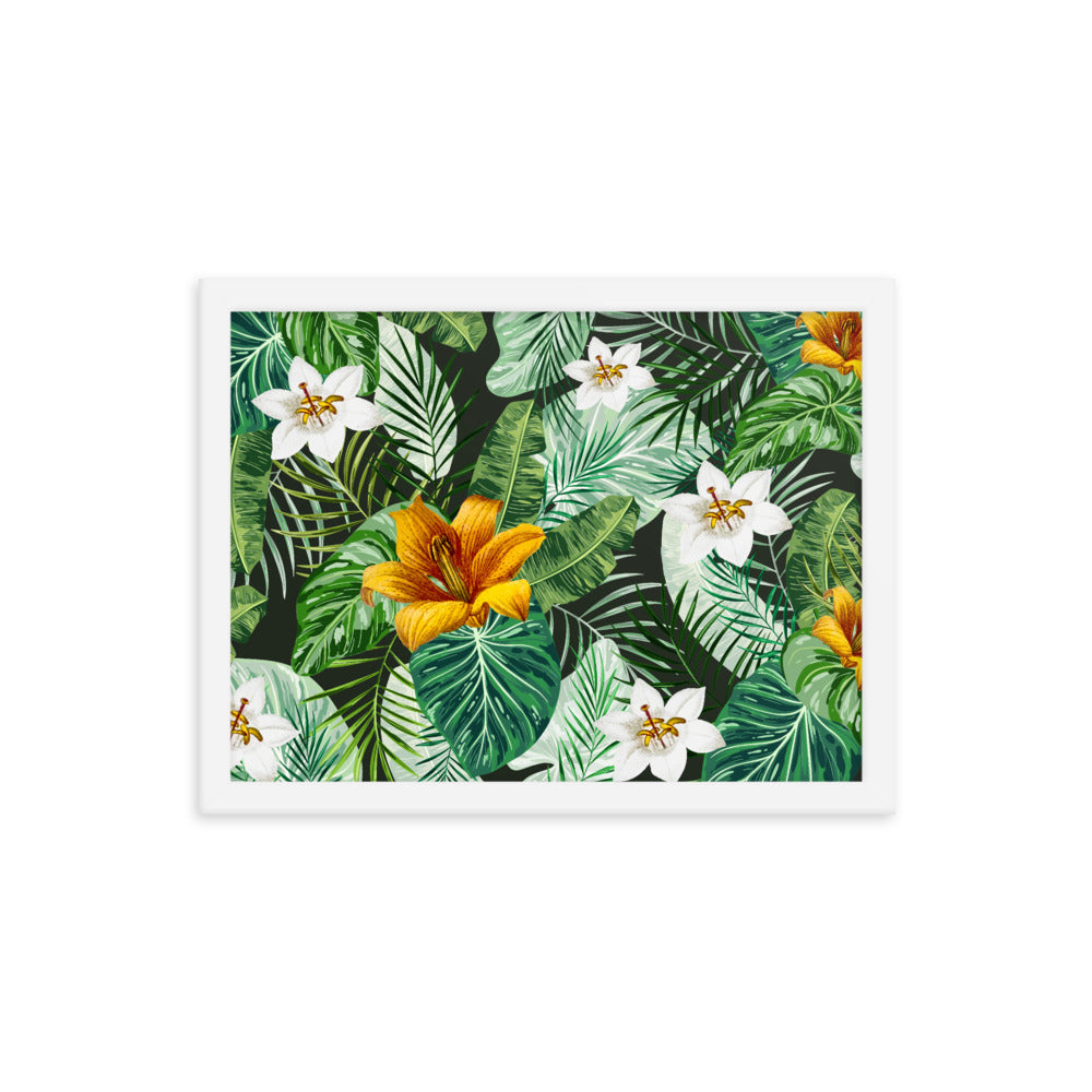 Framed poster Tropical Flower Blossom